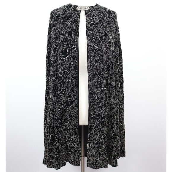 Ralph Lauren Purple Label Collection jacket cape velvet embellished Art Deco - Picture 1 of 15